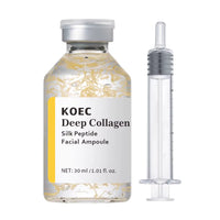 KOEC Deep Collagen Silk Peptide Facial Ampoule, Intensive Lifting Serum for Face for Anti-Aging, Tightening, Firming Hydration